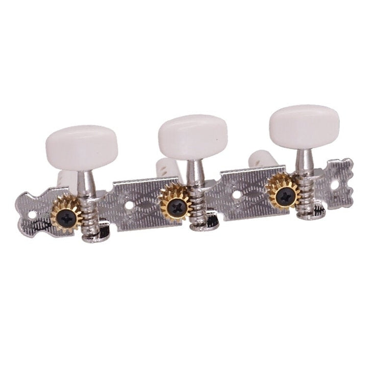 2Pcs Acoustic Classical Guitar Tuning Pegs Machine Heads Tuners Guitar Parts Silver Image 4