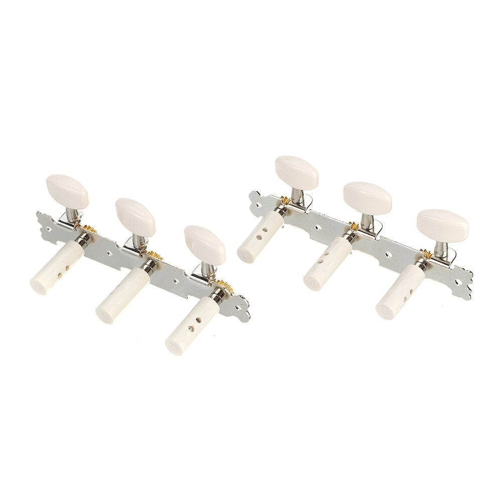 2Pcs Acoustic Classical Guitar Tuning Pegs Machine Heads Tuners Guitar Parts Silver Image 7