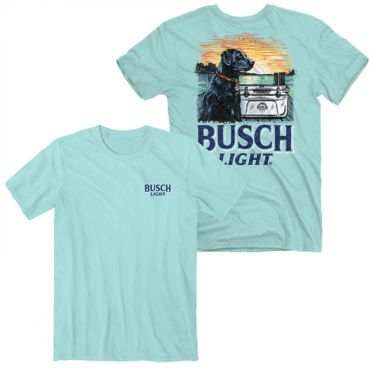 Busch Light Mans Best Friend Front and Back Print T-Shirt Image 1