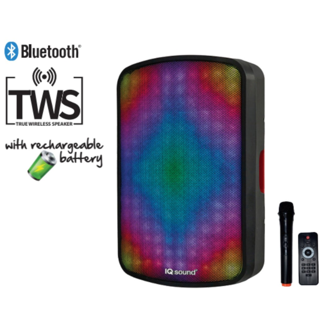 15 Portable Bluetooth Speaker w True Wireless Technology and FM Radio (IQ-8015DJBT) Image 3