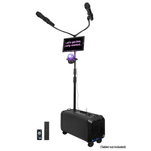 Portable PA System Karaoke Speaker with TWSFM Radio and LED Disco Ball (IQ-906K) Image 1