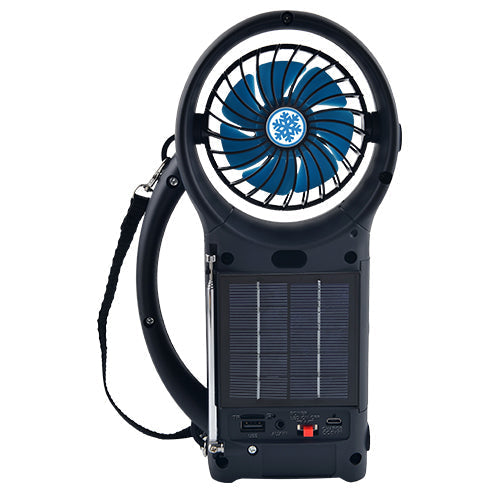 Solar Bluetooth Speaker with FM Radio LED Torch Light Fan SC-1073ERF Image 3