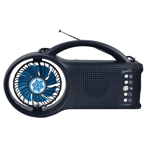 Solar Bluetooth Speaker with FM Radio LED Torch Light Fan SC-1073ERF Image 4