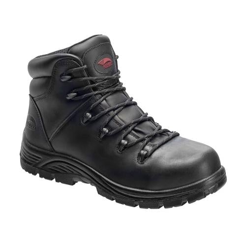 Avenger Mens 6-inch Soft Toe EH Waterproof Work Boots Black - A7623 BLACK Image 1