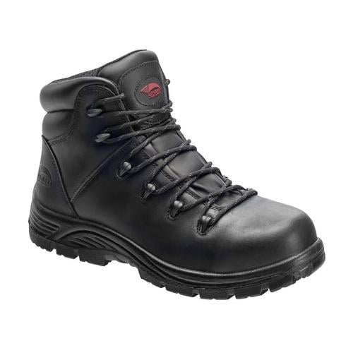 Avenger Mens 6-inch Soft Toe EH Waterproof Work Boots Black - A7623  BLACK Image 1