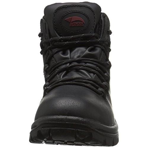Avenger Mens 6-inch Soft Toe EH Waterproof Work Boots Black - A7623 BLACK Image 2