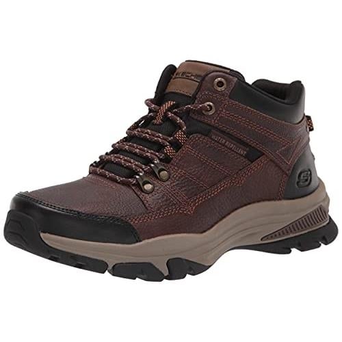 Skechers USA Mens 204482 Ankle Boot CHOCOLATE Image 1