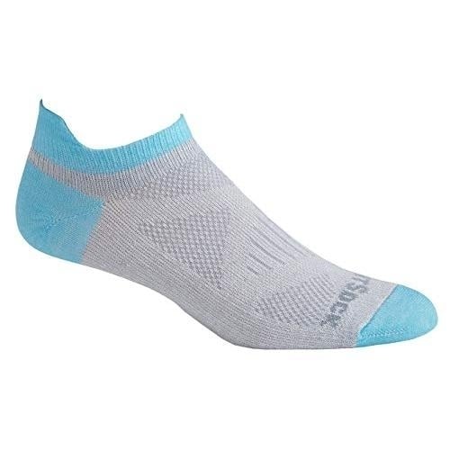 Wrightsock Womens Specific Coolmesh II Tab Socks Light Grey/Scuba - 703.5601 Light Grey/Scuba Image 1