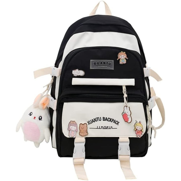 Kawaii Girls Backpack Cute Kids School Bag Large Capacity Casual Daypack Image 1