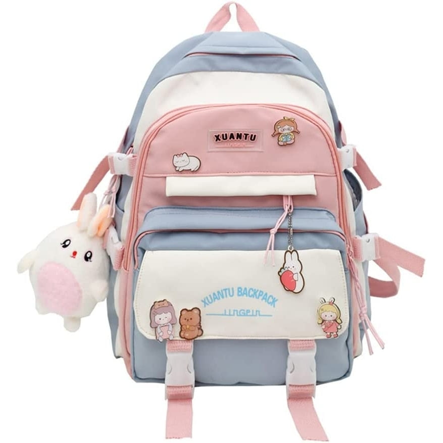 Kawaii Girls Backpack Cute Kids School Bag Large Capacity Casual Daypack Image 7