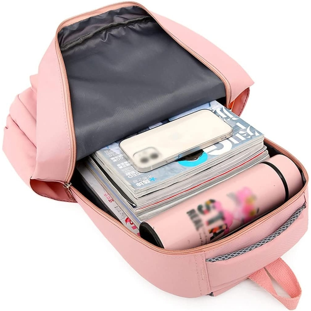 Backpack for Girls Cute School Bag for Teen Girls School Bookbag Outdoor Travel Daypack (Purple) Image 6
