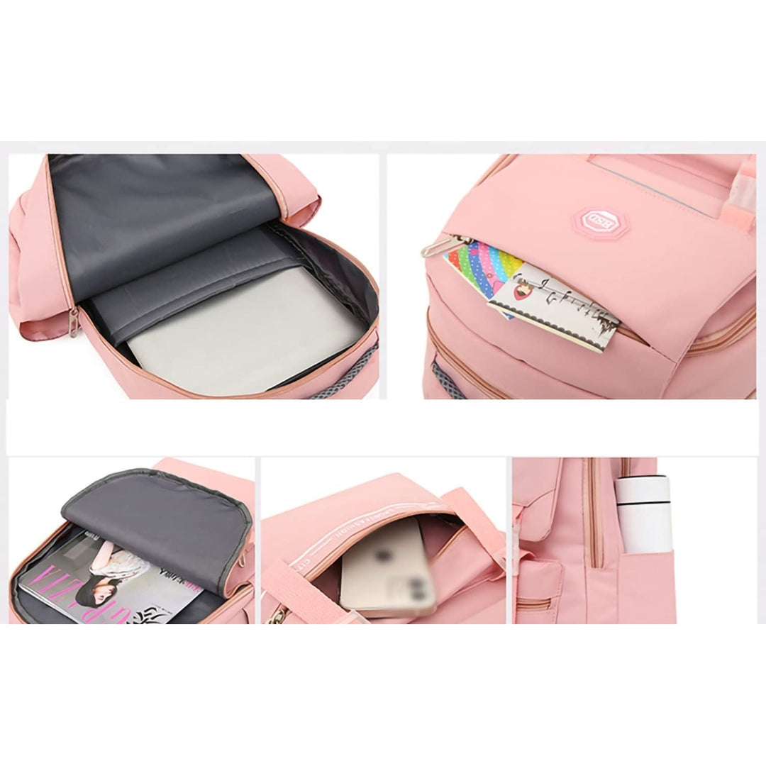 Backpack for Girls Cute School Bag for Teen Girls School Bookbag Outdoor Travel Daypack (Purple) Image 9
