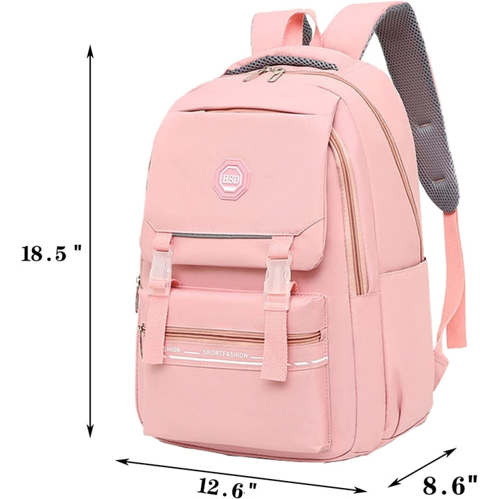 Backpack for Girls Cute School Bag for Teen Girls School Bookbag Outdoor Travel Daypack (Purple) Image 10