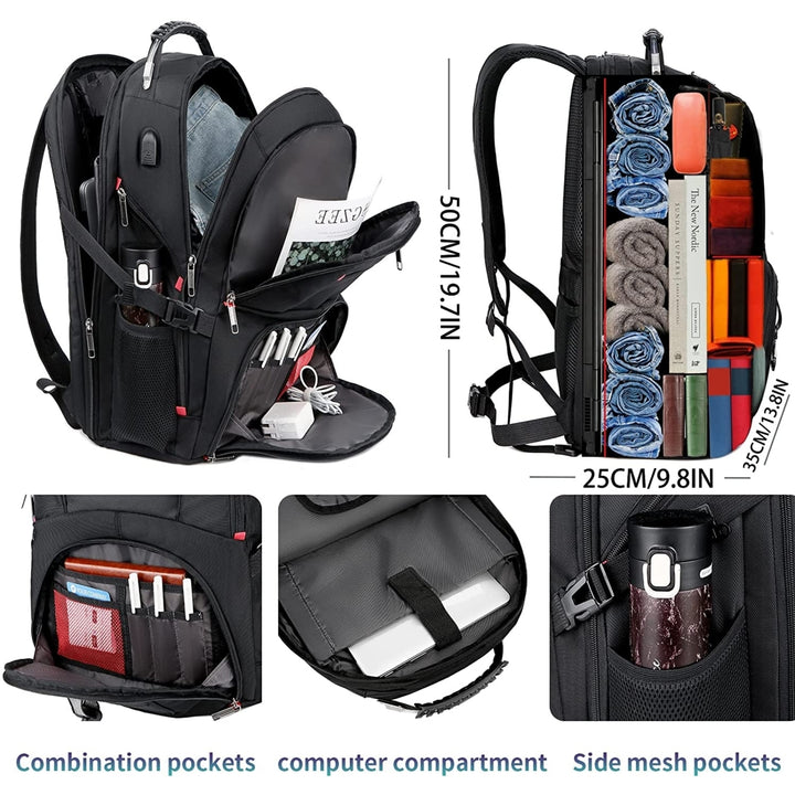 Travel Backpack For Men 17 Inch Laptop Backpack Extra Large Image 3