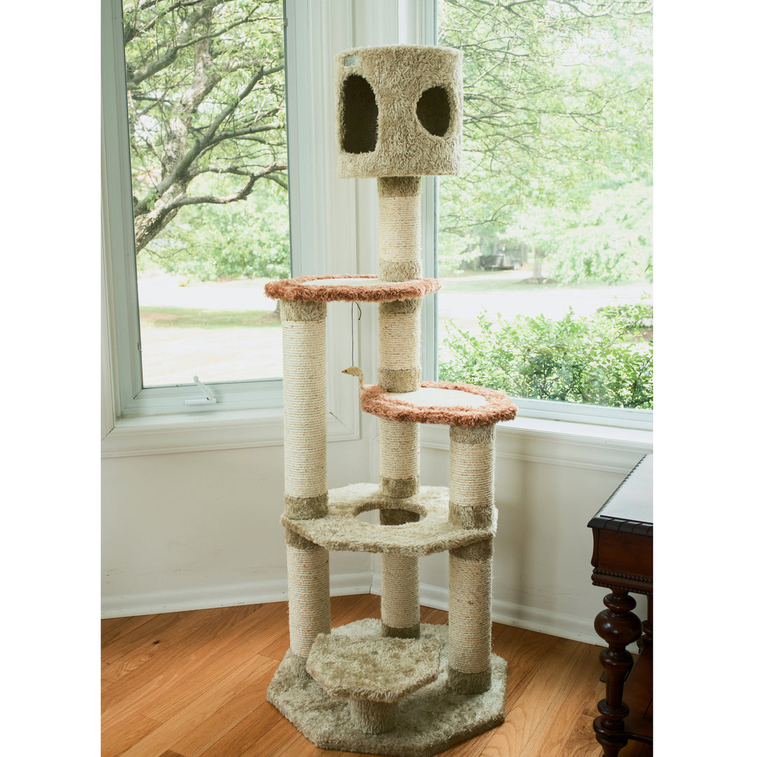 Armarkat Cat ClimberReal Wood Cat Junggle W Sisal CarpetJackson Galaxy Approved Image 4