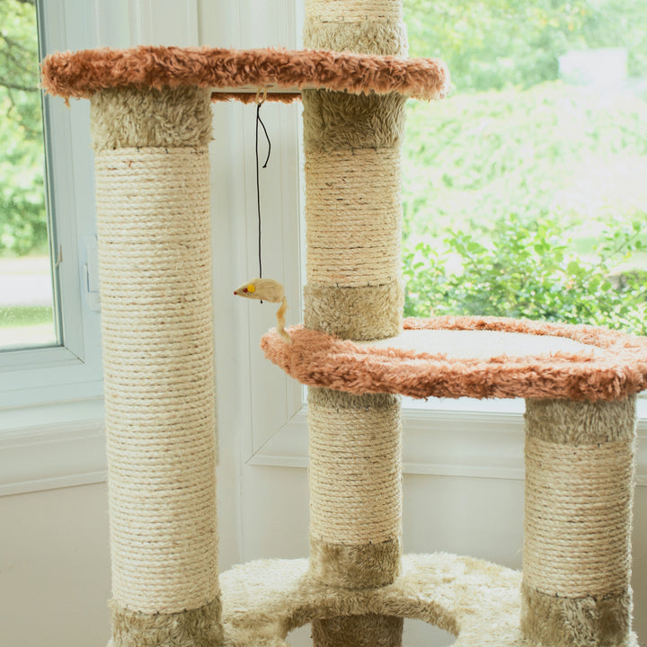 Armarkat Cat ClimberReal Wood Cat Junggle W Sisal CarpetJackson Galaxy Approved Image 7