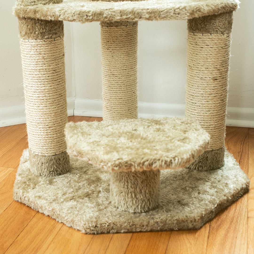 Armarkat Cat ClimberReal Wood Cat Junggle W Sisal CarpetJackson Galaxy Approved Image 8