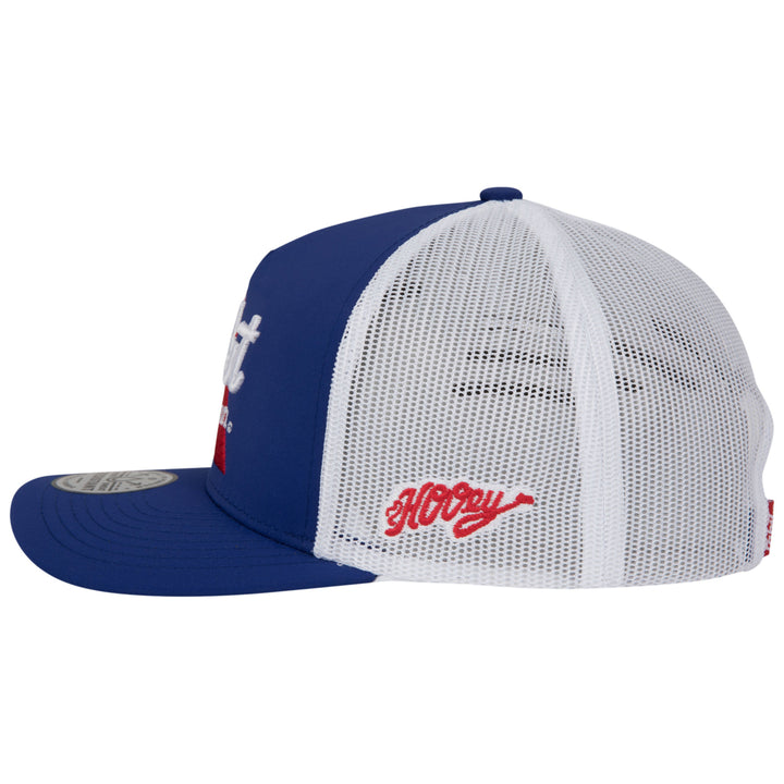 Pabst Blue Ribbon Hybrid Bill Adjustable Trucker Hat Image 3