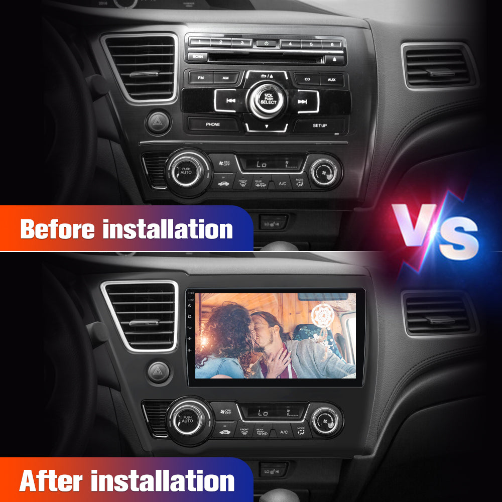 AWESAFE Car Radio Stereo Andriod 12 for Honda Civic 2013 2014 2015Built in CarplayAndriod AutoDSPGPS Navigation Image 2