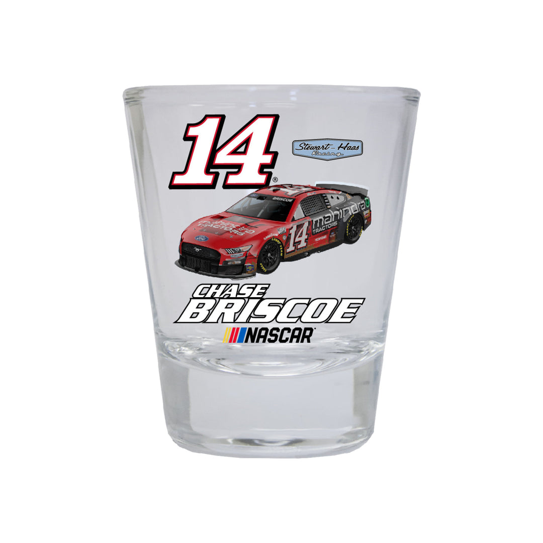 #14 Chase Briscoe NASCAR Officially Licensed Round Shot Glass Image 1