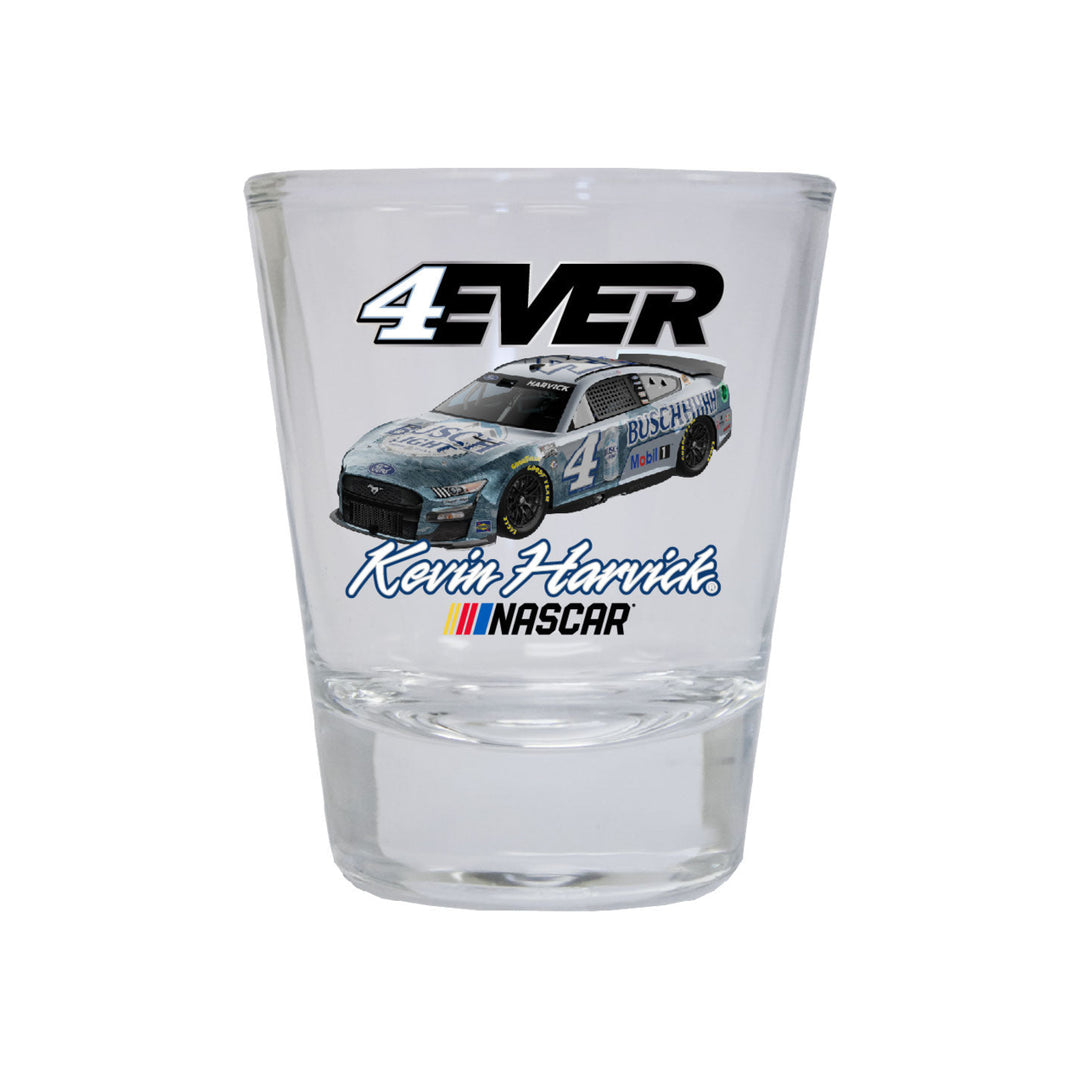 4 Kevin Harvick NASCAR Officially Licensed Round Shot Glass Image 1