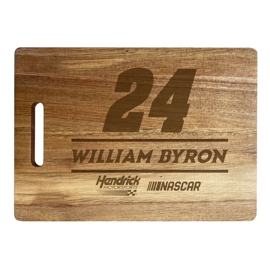 24 William Byron NASCAR Officially Licensed Engraved Wooden Cutting Board Image 1