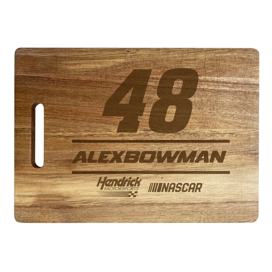 48 Alex Bowman NASCAR Officially Licensed Engraved Wooden Cutting Board Image 1