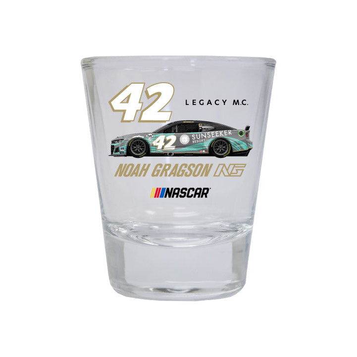 42 Noah Gragson NASCAR Officially Licensed Round Shot Glass Image 1