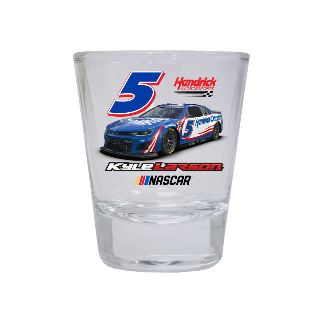 5 Kyle Larson NASCAR Officially Licensed Round Shot Glass Image 1