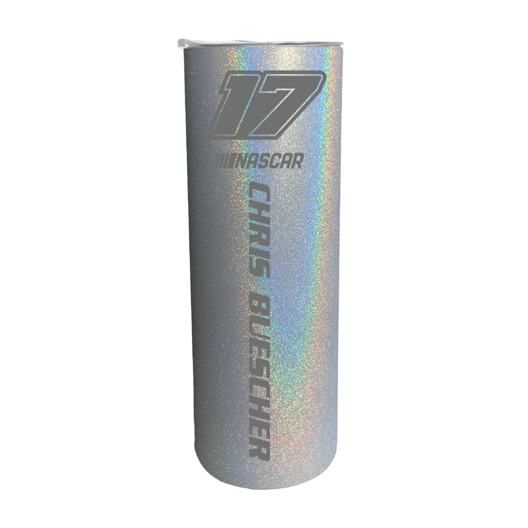 NASCAR 17 Chris Buescher 20 oz Insulated Stainless Steel Skinny Tumbler Image 4