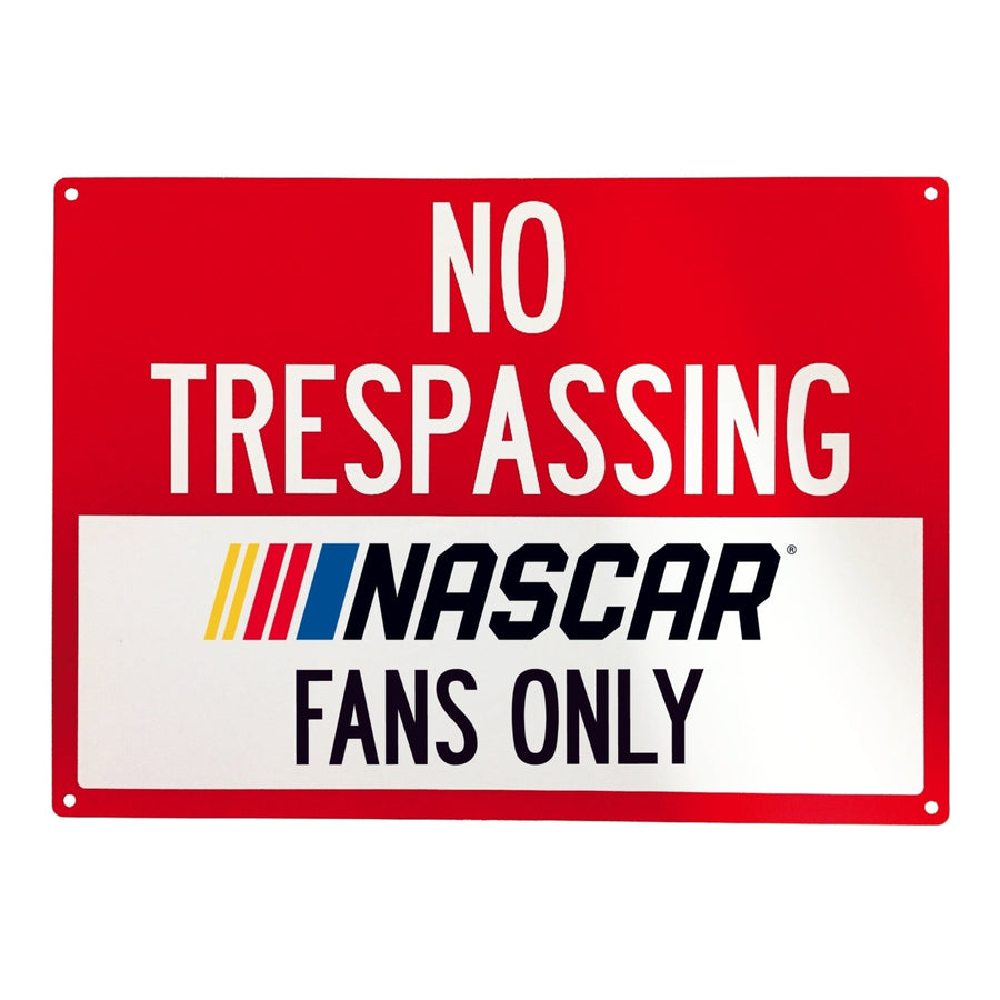 NASCAR Officially Licensed No Trespassing Sign Image 1