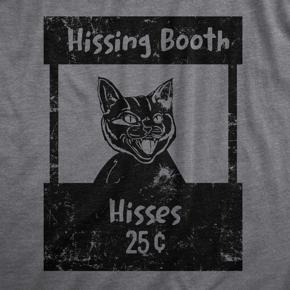 Mens Hissing Booth T Shirt Funny Mean Kitten Hiss Joke Tee For Guys Image 2