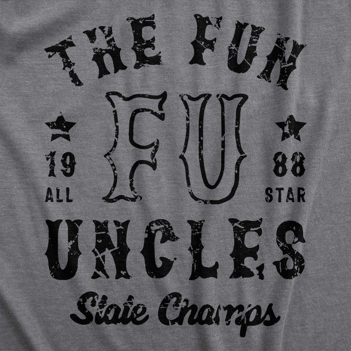 Mens The Fun Uncles State Champs T Shirt Funny Cool Uncle Champion Tee For Guys Image 2