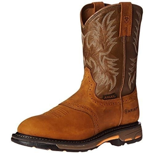 Ariat Mens Workhog Pull-On Work Boot  AGED BARK Image 2