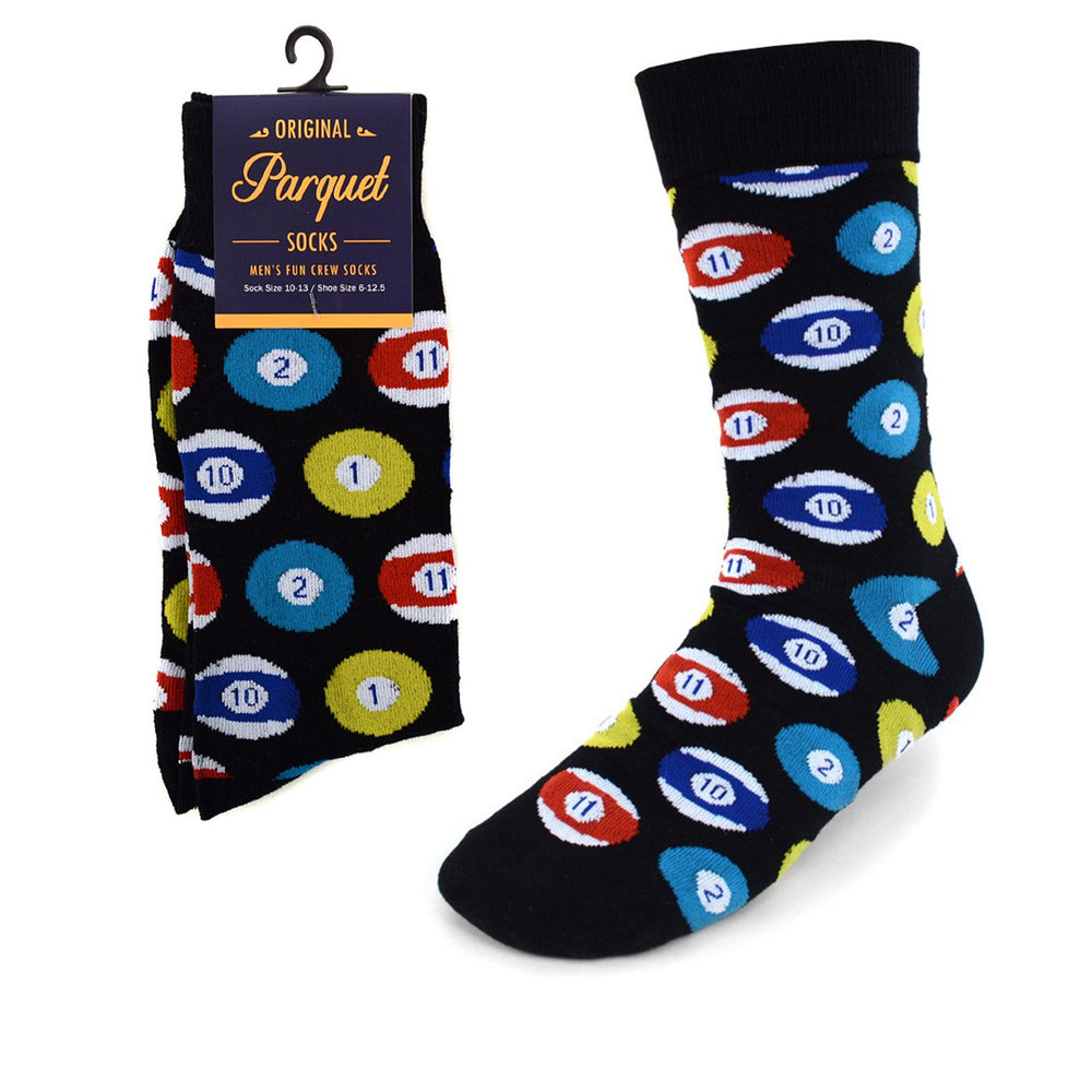 Pool Billiard Socks Personalized Socks Pocket Ball Fun Crazy Cool Socks Image 2