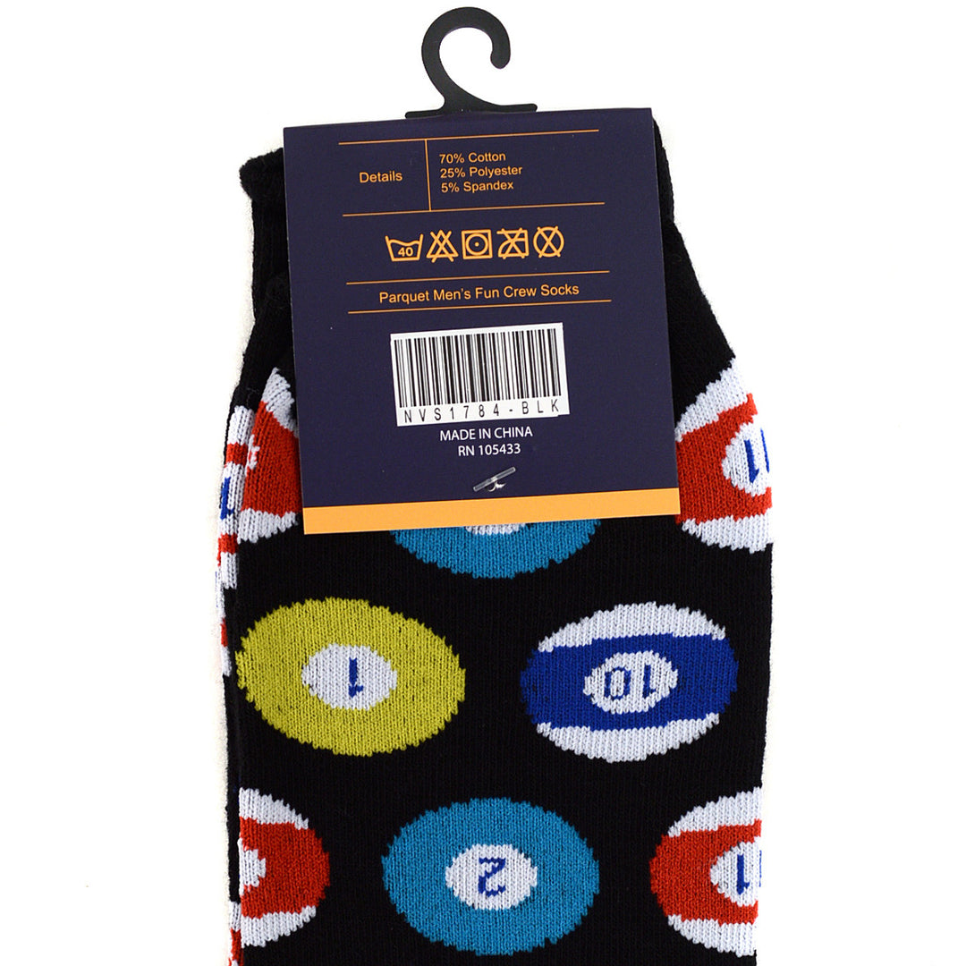 Pool Billiard Socks Personalized Socks Pocket Ball Fun Crazy Cool Socks Image 4