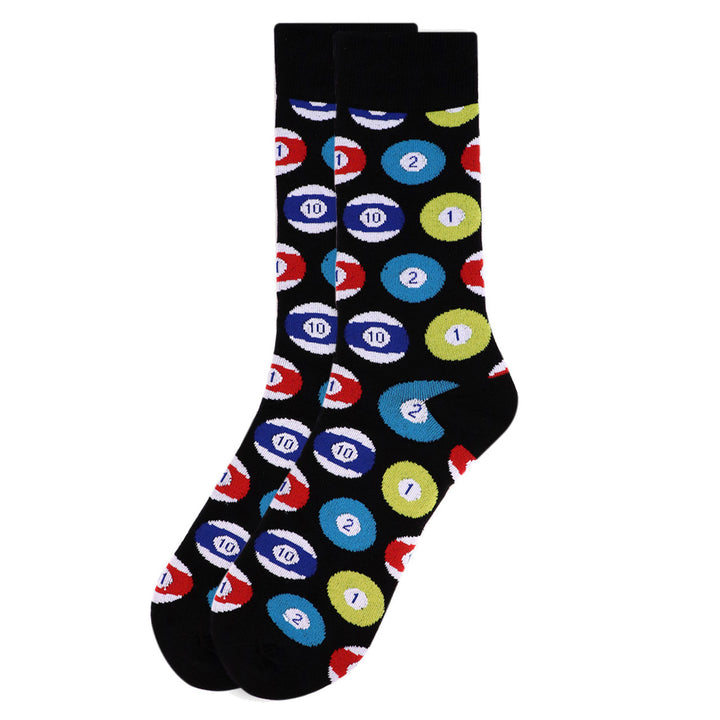 Pool Billiard Socks Personalized Socks Pocket Ball Fun Crazy Cool Socks Image 6