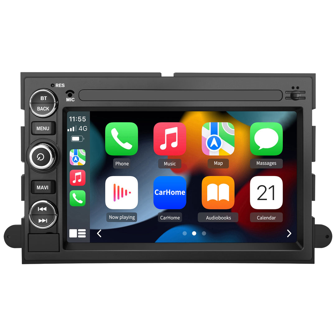 AWESAFE Car Stereo Radio for Ford F150 F250 F350 Fusion Edge Explorer Taurus Freestar, Built in Carplay and Android Auto Image 1