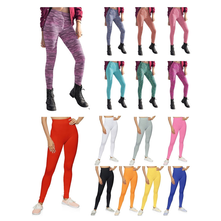 2-Pack: Womens Ultra-Soft Yoga Workout Leggings Image 3