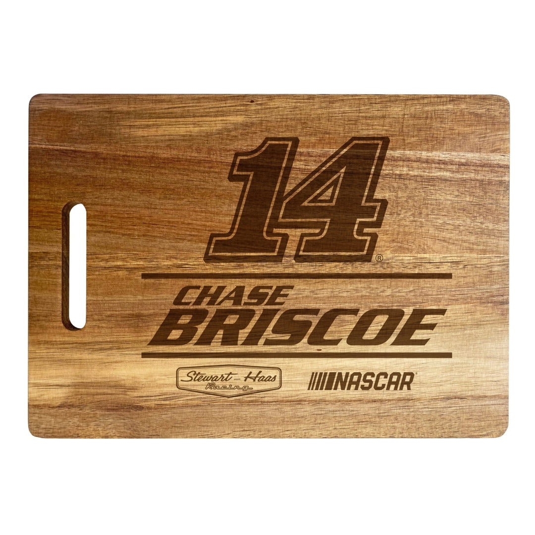 #14 Chase Briscoe NASCAR Officially Licensed Engraved Wooden Cutting Board Image 1