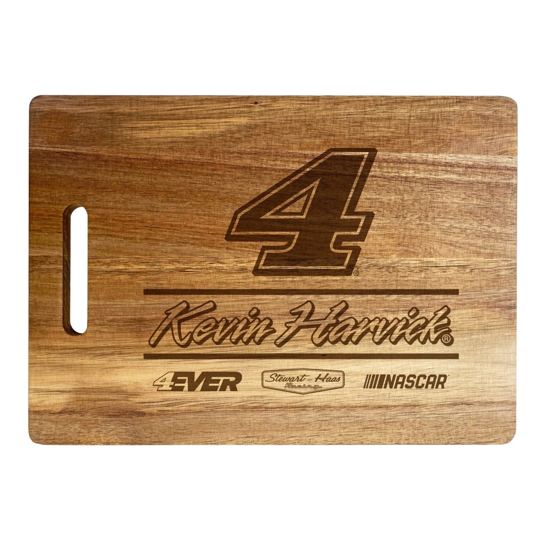 4 Kevin Harvick NASCAR Officially Licensed Engraved Wooden Cutting Board Image 1