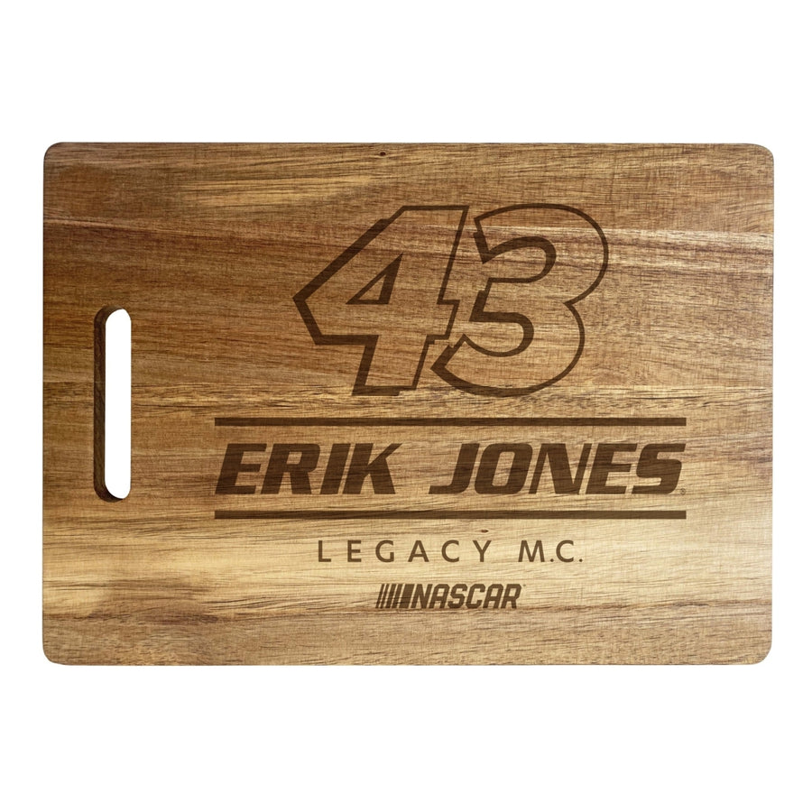 43 Erik Jones NASCAR Officially Licensed Engraved Wooden Cutting Board Image 1