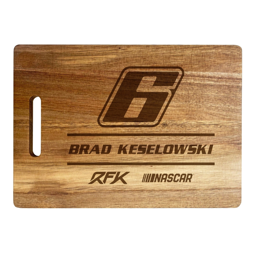 6 Brad Kesewloski NASCAR Officially Licensed Engraved Wooden Cutting Board Image 1