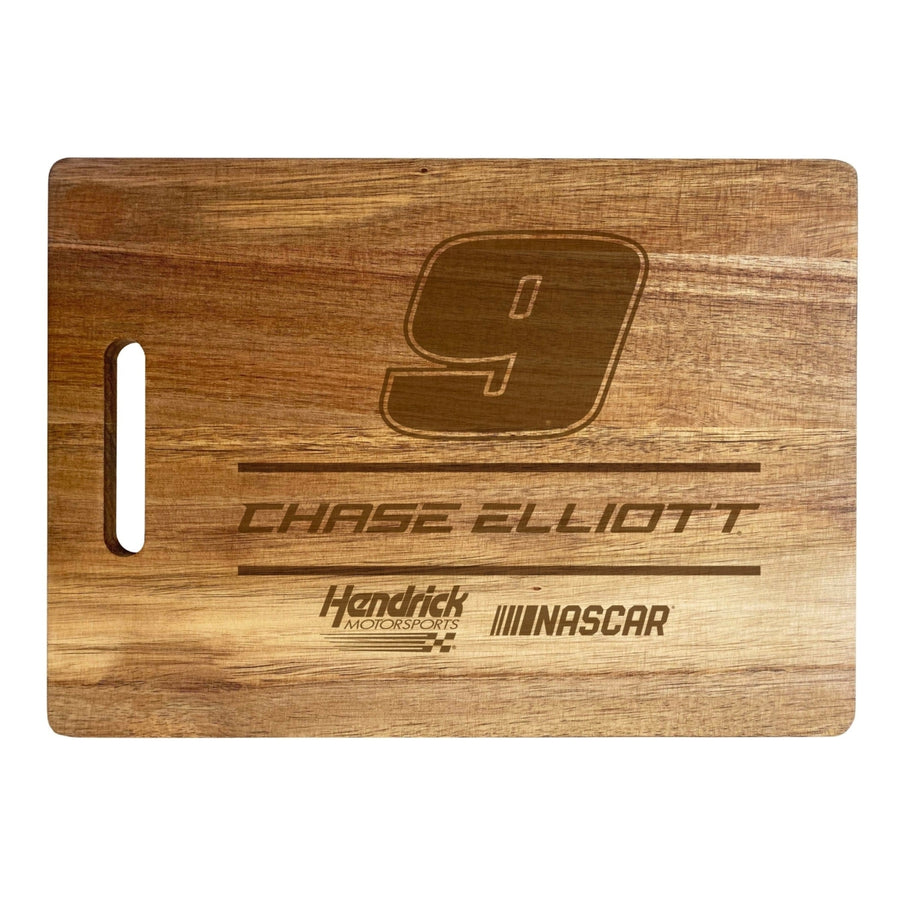 9 Chase Elliott NASCAR Officially Licensed Engraved Wooden Cutting Board Image 1