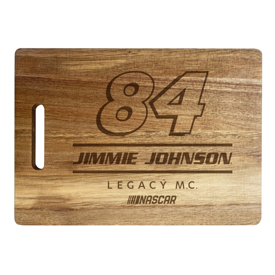 84 Jimmie Johnson NASCAR Officially Licensed Engraved Wooden Cutting Board Image 1