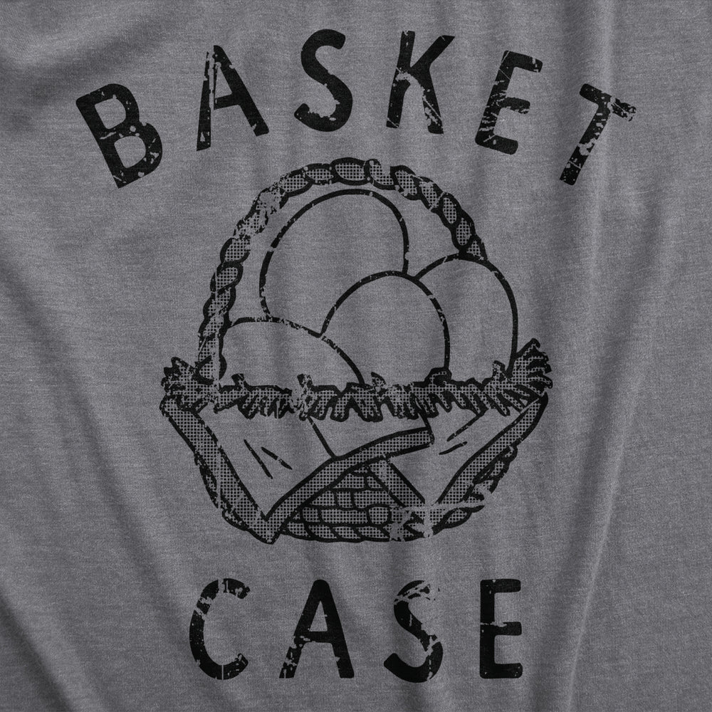 Mens Basket Case T Shirt Funny Easter Sunday Painted Eggs Joke Tee For Guys Image 2