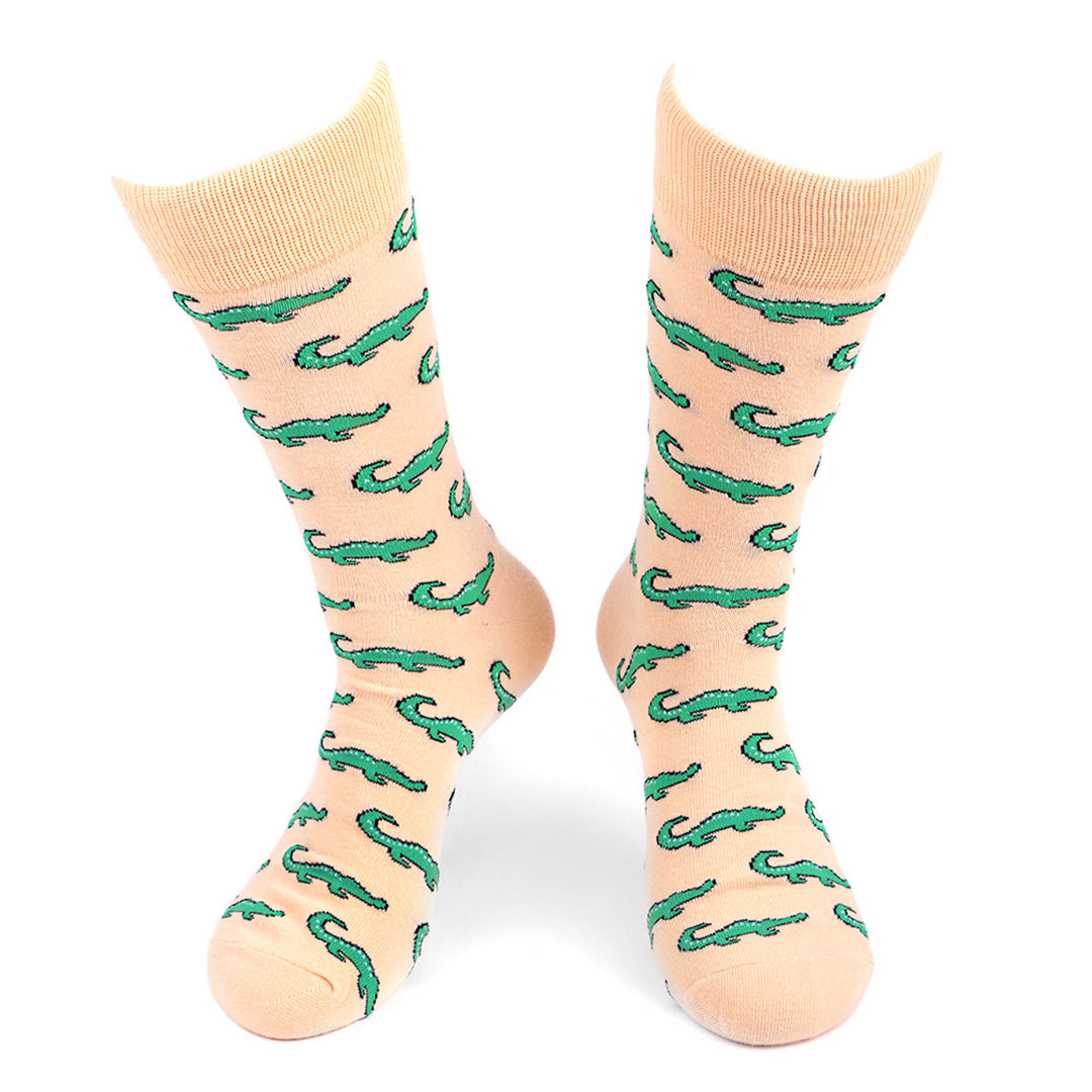 Alligator Socks Novelty Socks Fun Crazy Eating Alligator Socks Crocodile Rock Crazy Socks Image 1