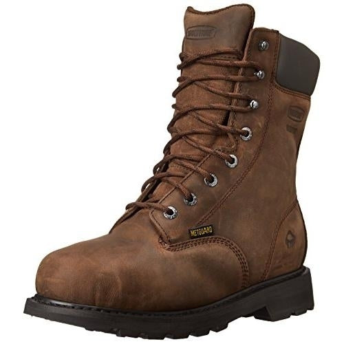 WOLVERINE Mens McKay 8" Waterproof Steel Toe Work Boot Brown - W05680 10 BROWN Image 4