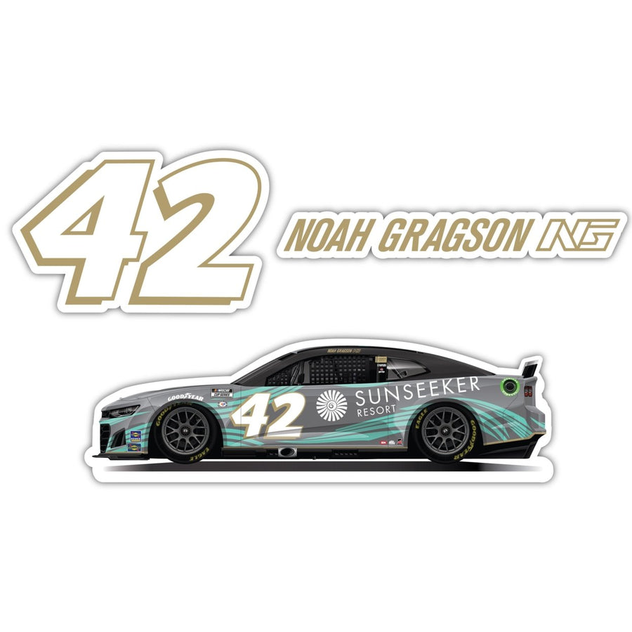 42 Noah Gragson 3 Pack Laser Cut Decal Image 1