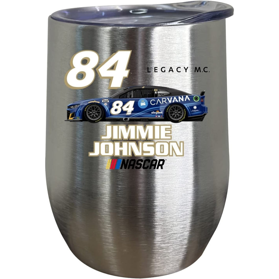 84 Jimmie Johnson Officially Licensed 12oz Insulated Wine Stainless Steel Tumbler Image 1